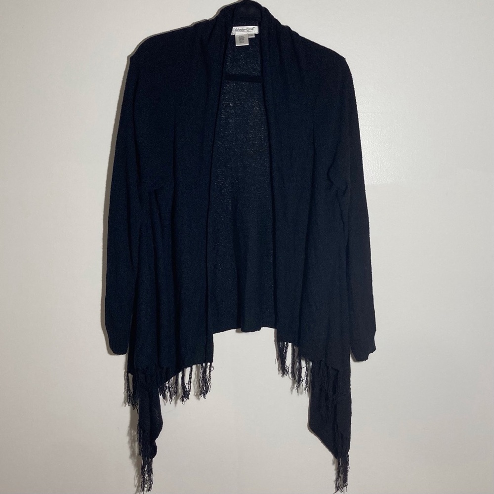Coldwater Creek Lightweight Knit Open Cardigan